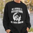 In A World Of Bookworms Be A Book Dragon Inspirational Sweatshirt Gifts for Him