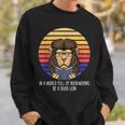In A World Full Of Bookworms Be A Book Lion Dragon Reading Sweatshirt Gifts for Him