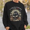 In A World Full Of Bookworms Be A Book Raven Reader Reading Sweatshirt Gifts for Him