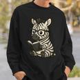 Zebra Reading Book Lover Sweatshirt Gifts for Him