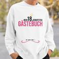 18th Birthday Girl 18 Years Party Guest Book Sweatshirt Gifts for Him