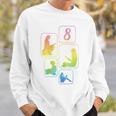 8th Birthday Book Reading Bookworm Book Lover Girls Sweatshirt Gifts for Him