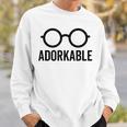 Adorkable Cute Nerd Glasses For Bookworm Book Reader Sweatshirt Gifts for Him Adorkable Cute Nerd Glasses For Bookworm Book Reader Sweatshirt Gifts for Him