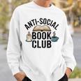 Anti-Social Book Club Booktrovert Bookish Bookworm Sweatshirt Gifts for Him