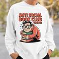 Anti Social Book Club Vintage Retro Reader Art Sweatshirt Gifts for Him Anti Social Book Club Vintage Retro Reader Art Sweatshirt Gifts for Him