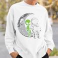 Astronaut Reading Book To Alien Moon Space Women Kids Men Premium Tri-Blend Sweatshirt Gifts for Him