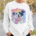Baby Goat Small Book Reading Animal Lover Graphic Portrait Comfort Colors Crop Top Sweatshirt Gifts for Him
