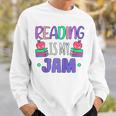 Back To School Book Reader Reading Is My Jam Bookworm Raglan Baseball Tee Sweatshirt Gifts for Him
