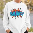 Bang Comic Book Sound Effect Bubble Graphic Tee Shirt Sweatshirt Gifts for Him