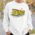 BOING Pop Art Comic Book Speech Bubbles Street Graffiti Art Sweatshirt Gifts for Him
