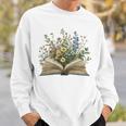 Book Flowers Reading Book Lover Sweatshirt Gifts for Him Book Flowers Reading Book Lover Sweatshirt Gifts for Him