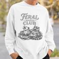 Book Lover Bookworm Feral Readers Club Raccoon Opossum Premium Tri-Blend Sweatshirt Gifts for Him