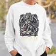 Book Lover I'm a Bookwyrm Not A Bookworm Fantasy Library Fan Premium Tri-Blend Sweatshirt Gifts for Him