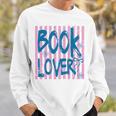 Book Lover Reading Enthusiast Bold Stripes Comfort Colors Crop Top Sweatshirt Gifts for Him