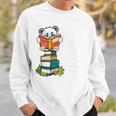 Book Lover Shirt Kids Panda Lover Book Reading Sweatshirt Gifts for Him