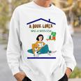 A Book Lover With A Willful Cat Women Kids Sweatshirt Gifts for Him A Book Lover With A Willful Cat Women Kids Sweatshirt Gifts for Him