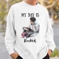 Book Lovers My Day Is Booked Vintage Sweatshirt Gifts for Him