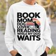 Book Mom Dog Lover Reading While My Dog Waits Premium Tri-Blend Sweatshirt Gifts for Him Book Mom Dog Lover Reading While My Dog Waits Premium Tri-Blend Sweatshirt Gifts for Him