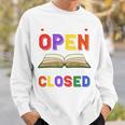 If My Book Is Open Your Mouth Is Closed Reading Books Performance Sweatshirt Gifts for Him If My Book Is Open Your Mouth Is Closed Reading Books Performance Sweatshirt Gifts for Him