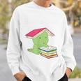 Bookasaurus T-Rex Reading Dinosaur Book PunShirt Sweatshirt Gifts for Him