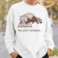 Bookish Red Panda Reading Fiction Book Vintage Bookworms Premium Tri-Blend Sweatshirt Gifts for Him