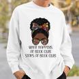 Books Lovers What Happens At Book Club Stays Black Women Sweatshirt Gifts for Him
