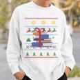 Books Reading Ugly Christmas Book Lover Sweatshirt Gifts for Him