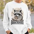 Booktrovert Raccoon Reading And Coffee For Book Lover Sweatshirt Gifts for Him