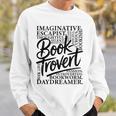 Booktrovert Reader Introvert Book Lover Premium Tri-Blend Sweatshirt Gifts for Him