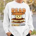 Camping Reading Fun Book Lover Camper Librarian Sweatshirt Gifts for Him