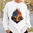 Castle Of Books Imagination Art Book Lover Sweatshirt Gifts for Him