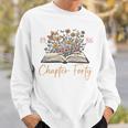 Chapter Forty 1986 40th Birthday Wildflower Book 40 Year Old Premium Tri-Blend Sweatshirt Gifts for Him