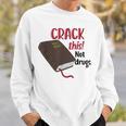 Christian Quote Holy Bible Crack This Book Not Drugs Sweatshirt Gifts for Him