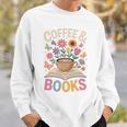 Coffee & Books Lover Wildflowers Boho Aesthetic Premium Tri-Blend Sweatshirt Gifts for Him