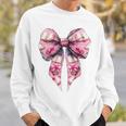Coquette Bow Bookworm Book Reader Reading Books Pattern Girl Sweatshirt Gifts for Him