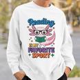 Cute Axolotl Reads Books Reading Is My Favorite Sport Book Sweatshirt Gifts for Him Cute Axolotl Reads Books Reading Is My Favorite Sport Book Sweatshirt Gifts for Him