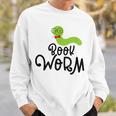 Cute Book Worm Reading Lovers Sweatshirt Gifts for Him