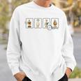 Cute Bookish Silly Goose Reading Book Teacher Stamp Sweatshirt Gifts for Him