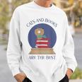 Cute CATS AND BOOKS ARE THE BEST SNOW GLOBE Sweatshirt Gifts for Him Cute CATS AND BOOKS ARE THE BEST SNOW GLOBE Sweatshirt Gifts for Him