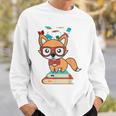 Cute Fox Smart Nerdy 1st Day School Teachers Students Books Sweatshirt Gifts for Him Cute Fox Smart Nerdy 1st Day School Teachers Students Books Sweatshirt Gifts for Him
