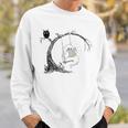 Cute Ghost Swinging Reading Book Halloween Ghost Costume Sweatshirt Gifts for Him Cute Ghost Swinging Reading Book Halloween Ghost Costume Sweatshirt Gifts for Him