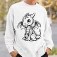 Cute Kawaii Dragon Coloring Book Art Color In Sweatshirt Gifts for Him Cute Kawaii Dragon Coloring Book Art Color In Sweatshirt Gifts for Him