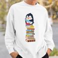 Cute Reading Penguin Women's Tops Book Lovers Sweatshirt Gifts for Him
