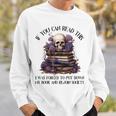 Dark Romance Merch I Put Down My Book Lover Spicy Skeleton Sweatshirt Gifts for Him