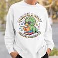 Dino Reading Books Unearth a Story Summer Reading Dinosaur Sweatshirt Gifts for Him