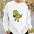Dinosaur Book LoverRex Sad Arms Too Short To Reader Premium Tri-Blend Sweatshirt Gifts for Him