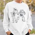 Disney PIXAR Toy Story Woody & Buzz Lightyear Sketch Book Sweatshirt Gifts for Him