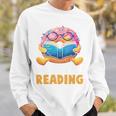 Donut Stop Reading Cute Book Reader Bookworm Donut Day Sweatshirt Gifts for Him