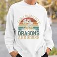 Easily Distracted By Books & Dragons Bookworm Reading Sweatshirt Gifts for Him Easily Distracted By Books & Dragons Bookworm Reading Sweatshirt Gifts for Him