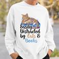 Easily Distracted By Cats And Books For Cat Lovers Men Women Kids Sweatshirt Gifts for Him Easily Distracted By Cats And Books For Cat Lovers Men Women Kids Sweatshirt Gifts for Him